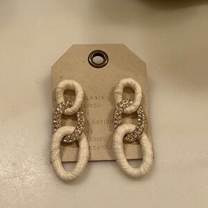 Anthropologie chain link statement earrings, NWT